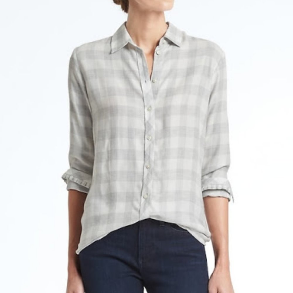 Banana Repuplic Dillion Flannel Shirt XL Tall